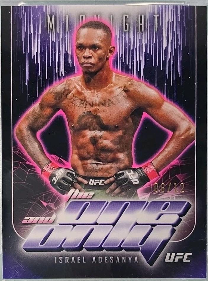 Israel Adesanya 2024 Topps Midnight UFC The One and Only #TO-3 Midnight