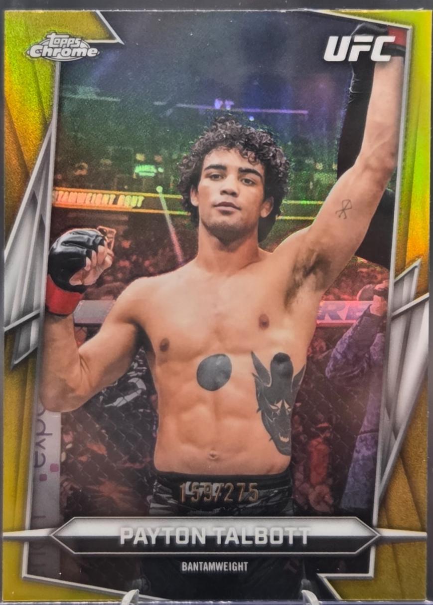 Payton Talbott 2026 Topps Chrome UFC Base #17 Yellow Refractor