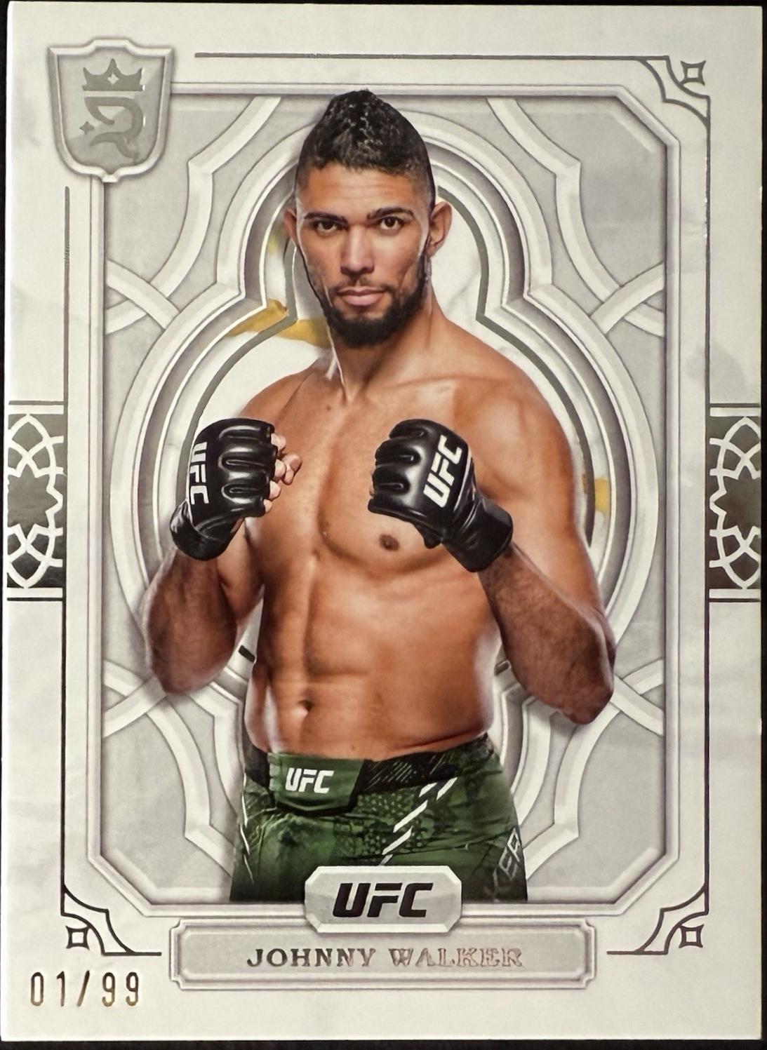 Johnny Walker 2024 Topps Royalty UFC Base #52 Platinum