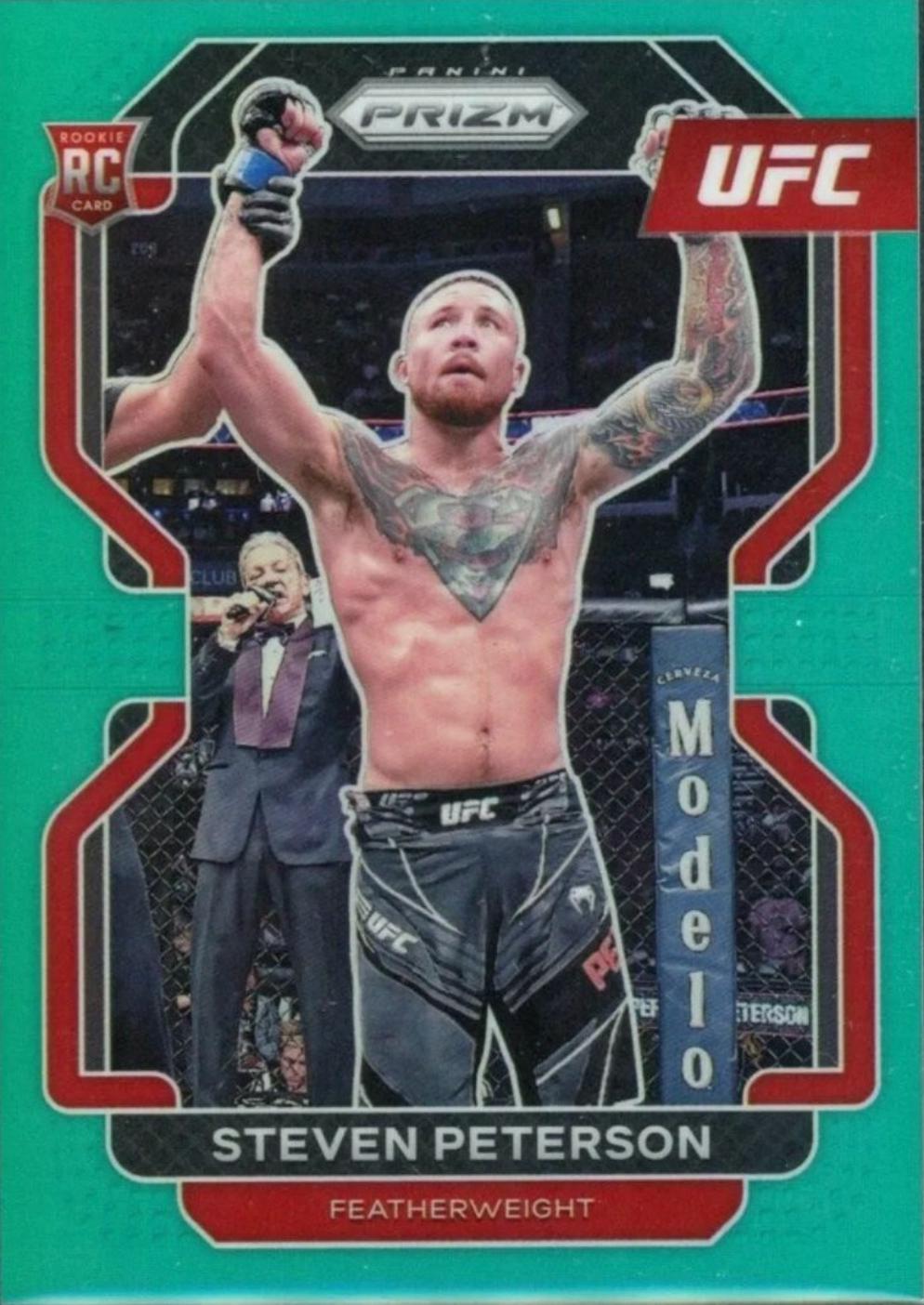 Steven Peterson 2022 Panini Prizm UFC Base #104 Teal