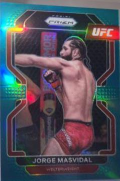Jorge Masvidal 2022 Panini Prizm UFC Base #116 Green