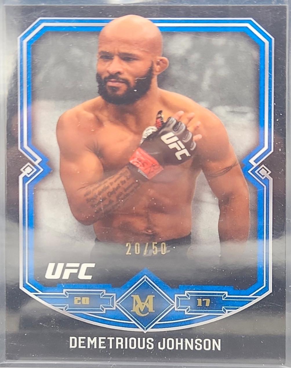 Demetrious Johnson 2017 Topps Museum Collection UFC Base #4 Sapphire