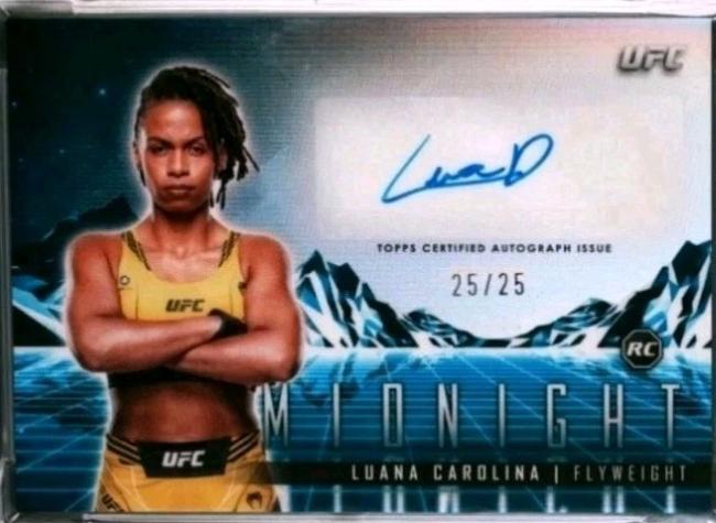 Luana Carolina 2024 Topps Midnight UFC Horizon Signatures #HS-LCA Moonrise