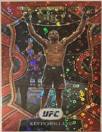 Kevin Holland 2021 Panini Select UFC Concourse #37 Red Disco
