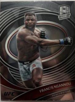 Francis Ngannou 2021 Panini Chronicles UFC Base Spectra #289 Pink