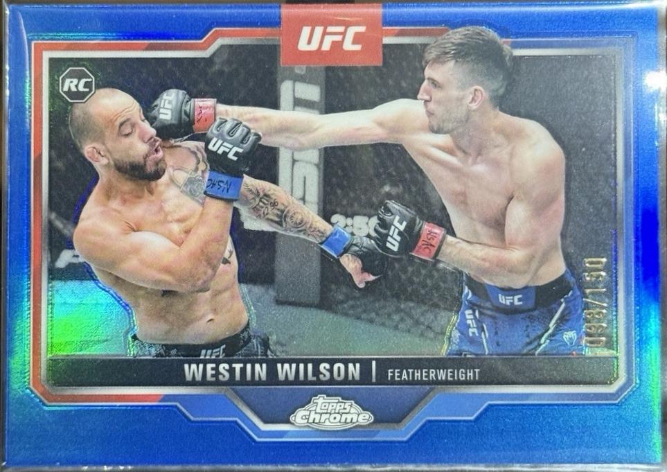 Westin Wilson 2025 Topps Chrome UFC Base #108 Blue Refractor