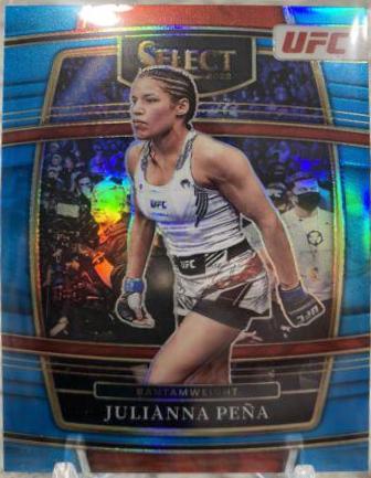 Julianna Peña 2022 Panini Select UFC Concourse #87 Light Blue