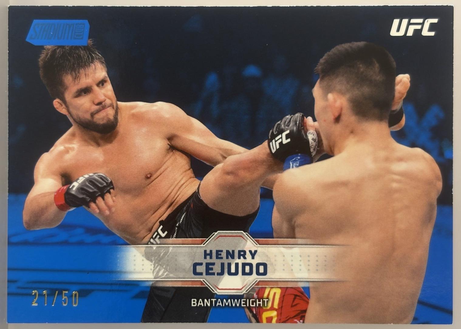 Henry Cejudo 2026 Topps Stadium Club UFC Base #86 Blue