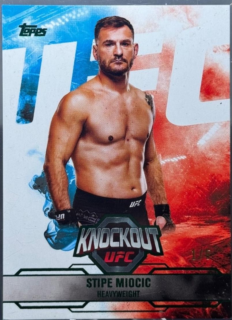 Stipe Miocic 2025 Topps Knockout UFC Base #3 Lime Green