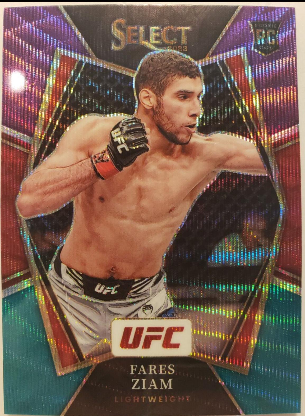 Fares Ziam 2022 Panini Select UFC Premier Level #130 Tri Color