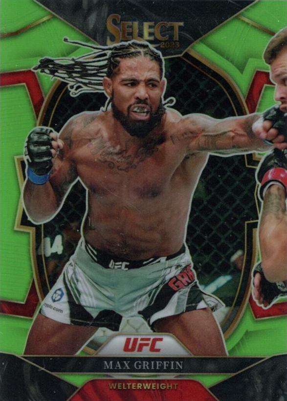Max Griffin 2023 Panini Select UFC Concourse #1 Neon Green