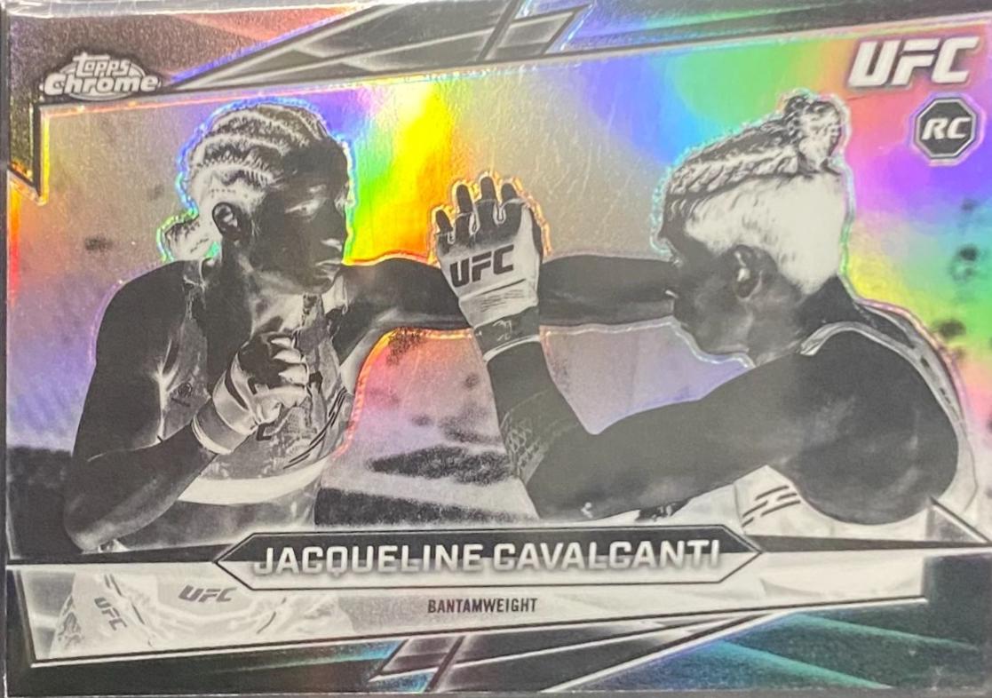 Jacqueline Cavalcanti 2026 Topps Chrome UFC Base #37 Negative Refractor