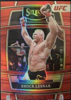 Brock Lesnar 2022 Panini Select UFC Concourse #100 Red