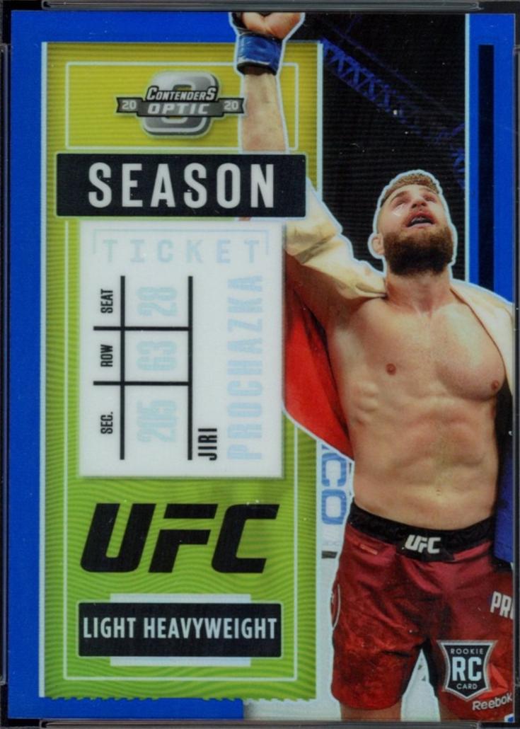 Jiri Prochazka 2021 Panini Chronicles UFC Base Contenders Optic Season Ticket #274 Blue
