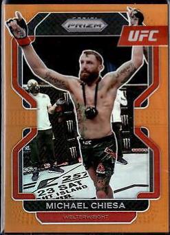 Michael Chiesa 2022 Panini Prizm UFC Base #110 Orange