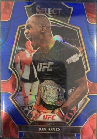 Jon Jones 2023 Panini Select UFC Premier Level #154 Blue Disco