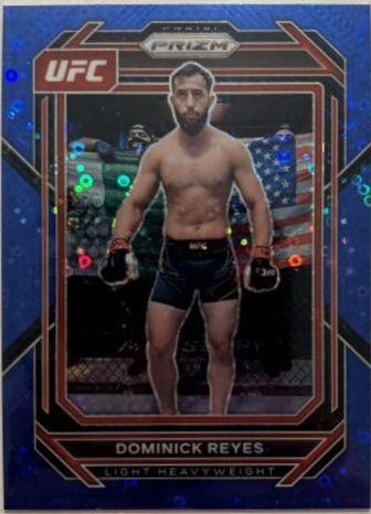 Dominick Reyes 2023 Panini Prizm Under Card UFC Base #185 Blue