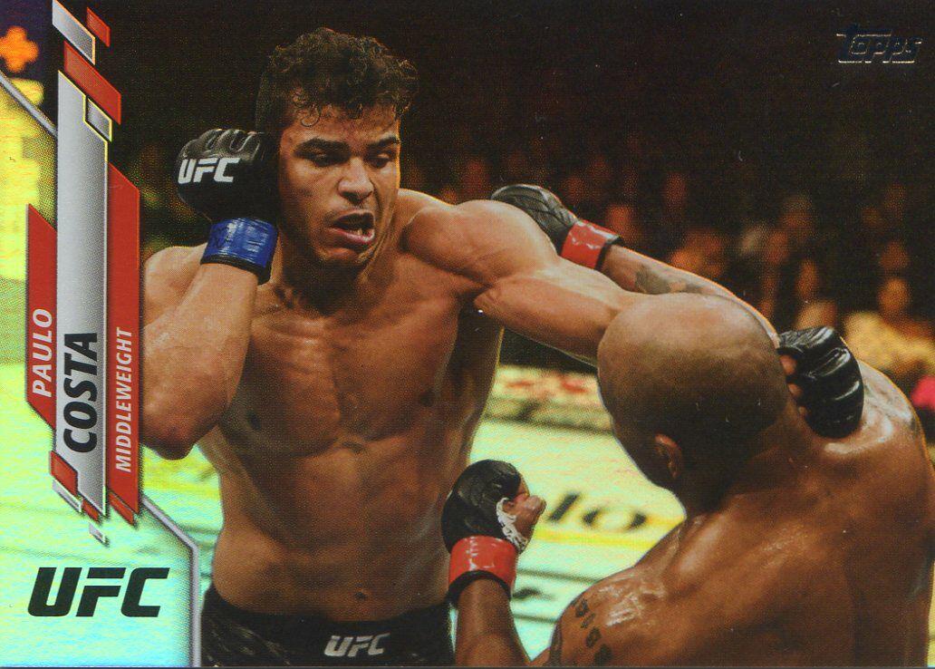Paulo Costa 2020 Topps UFC Base #9 Rainbow Foil