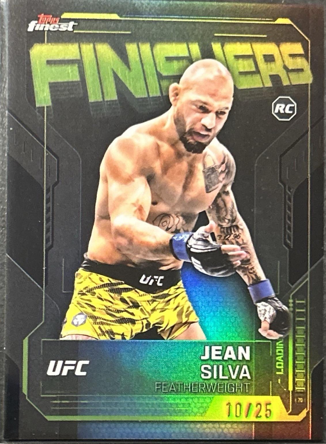 Jean Silva 2025 Topps Finest UFC Finishers #FN-9 Black Refractor