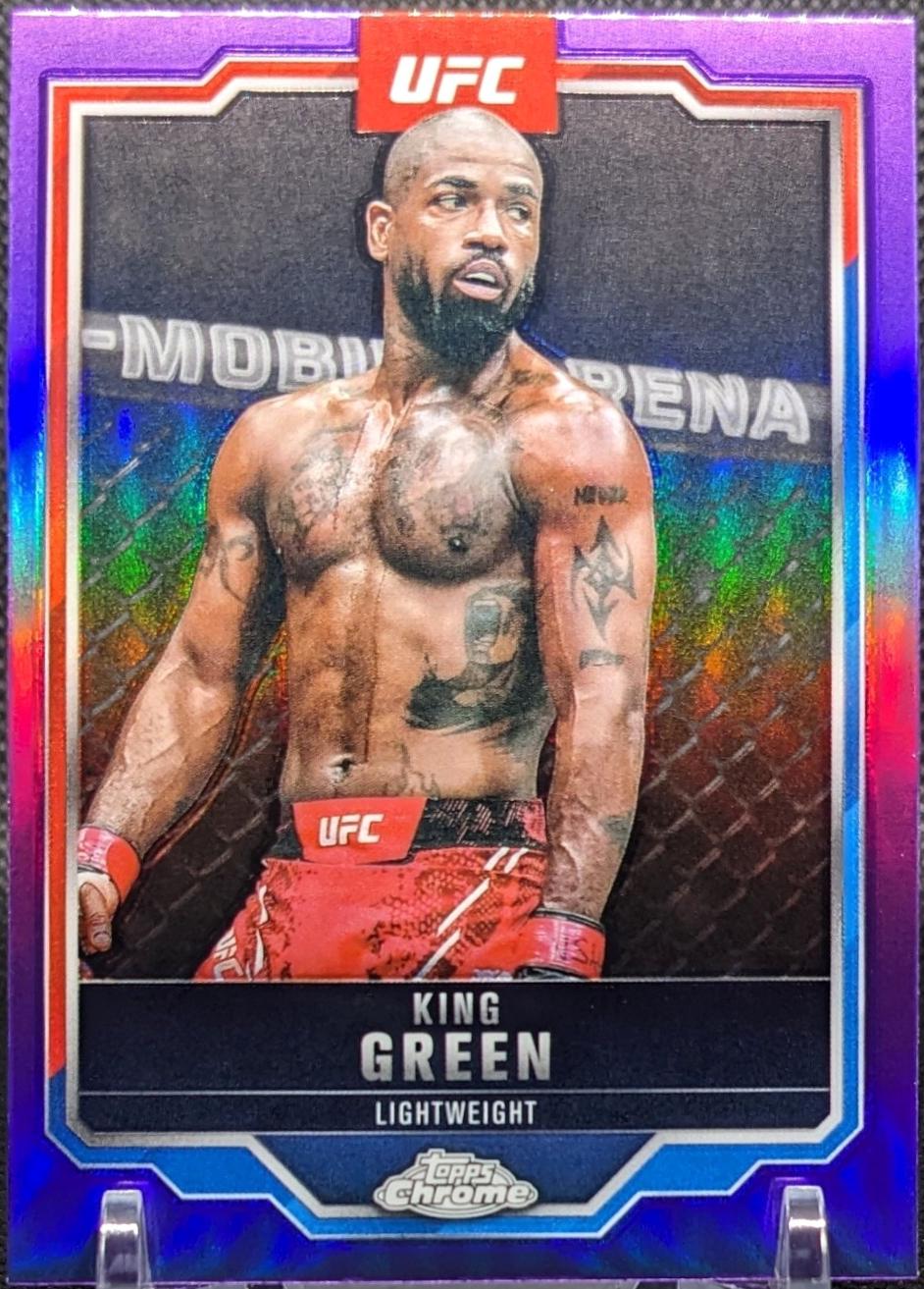 King Green 2025 Topps Chrome UFC Base #99 Purple Refractor