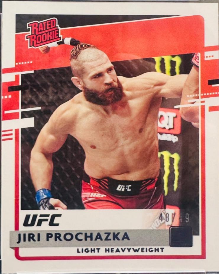 Jiri Prochazka 2021 Panini Chronicles UFC Base Donruss Rated Rookies #22 Purple