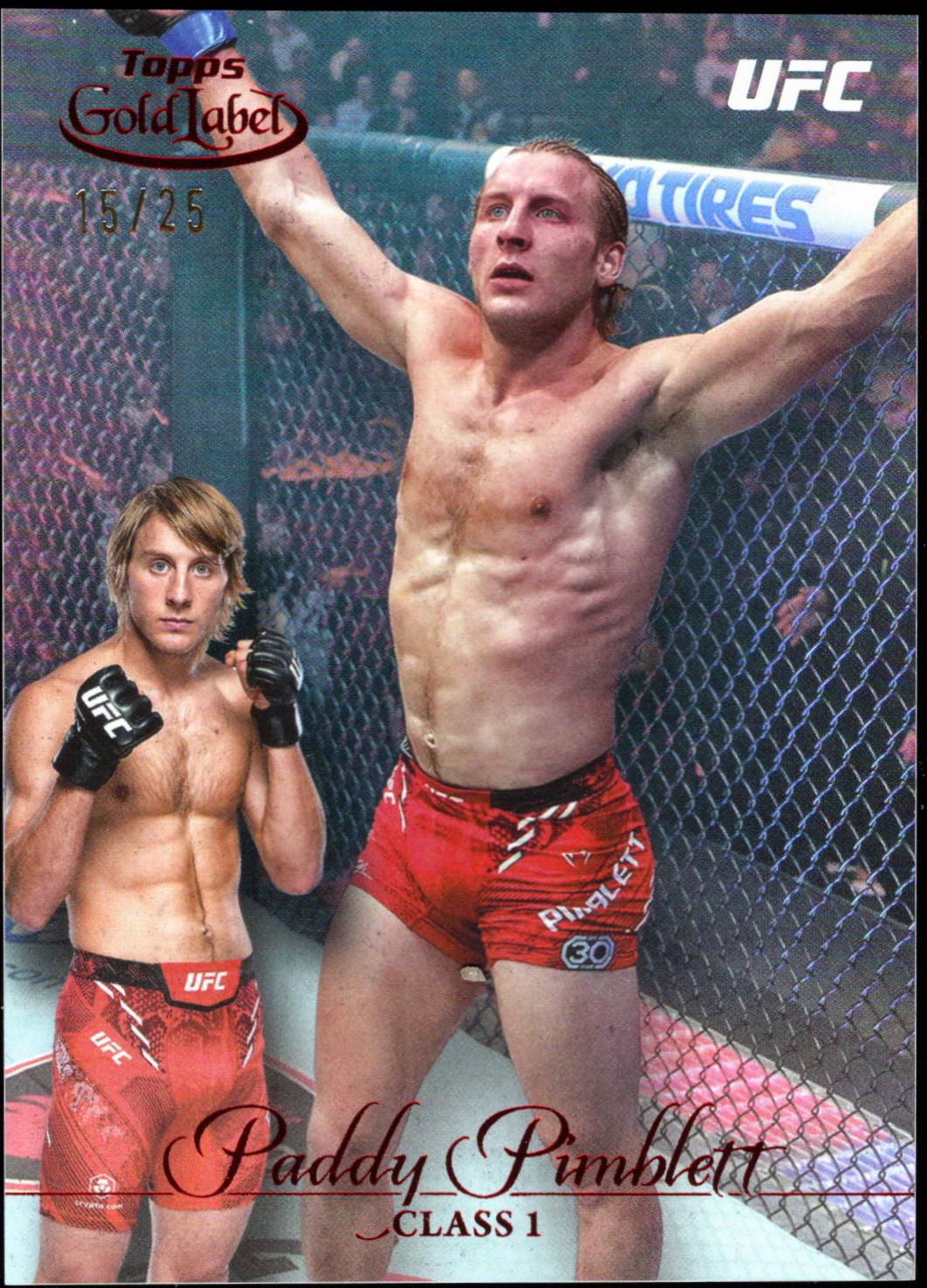 Paddy Pimblett 2024 Topps Gold Label UFC Base Class I #46 Red