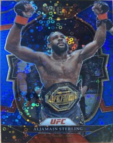 Aljamain Sterling 2023 Panini Select UFC Concourse #58 Blue Disco