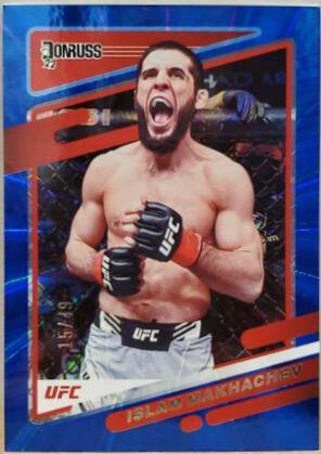 Islam Makhachev 2022 Panini Donruss UFC Base #1 Blue