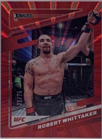 Robert Whittaker 2022 Panini Donruss UFC Base #28 Laser