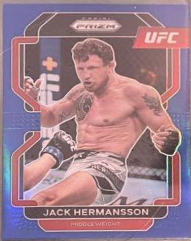 Jack Hermansson 2022 Panini Prizm UFC Base #135 Blue