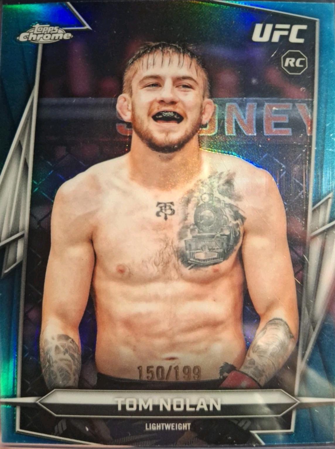 Tom Nolan 2026 Topps Chrome UFC Base #113 Aqua Refractor
