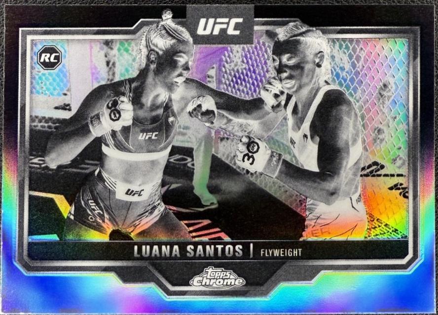 Luana Santos 2025 Topps Chrome UFC Base #103 Negative Refractor