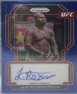 Jairzinho Rozenstruik 2022 Panini Prizm UFC Signatures #56 Blue