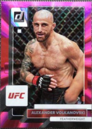 Alexander Volkanovski 2023 Panini Donruss UFC Base #86 Pink Laser