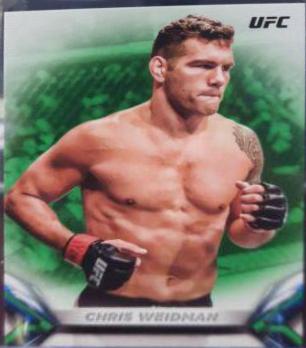 Chris Weidman 2018 Topps UFC Knockout Base #59 Green