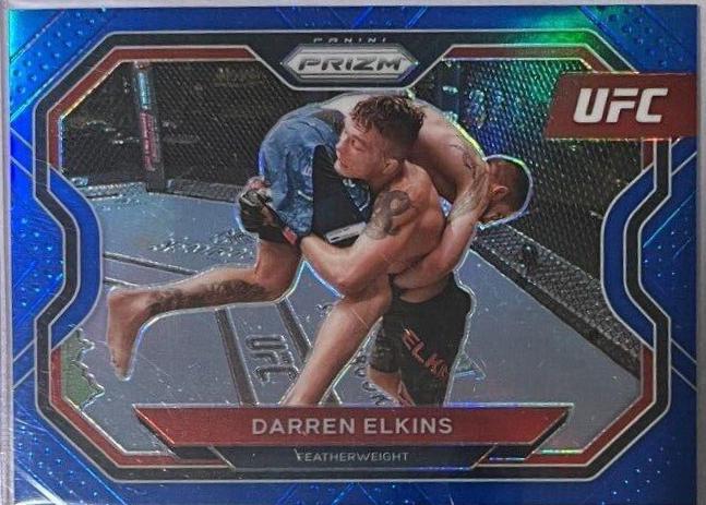 Darren Elkins 2021 Panini Prizm UFC Base #166 Blue