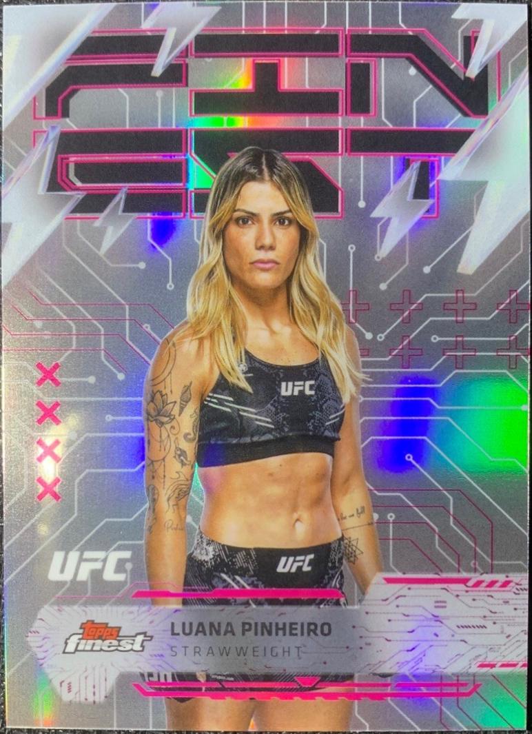 Luana Pinheiro 2025 Topps Finest UFC Base Rare #249 Refractor