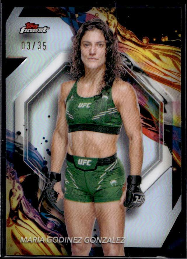 Maria Godinez Gonzalez 2024 Topps Finest UFC Base Uncommon #112 Die-Cut Refractor