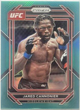 Jared Cannonier 2023 Panini Prizm UFC Base #129 Teal
