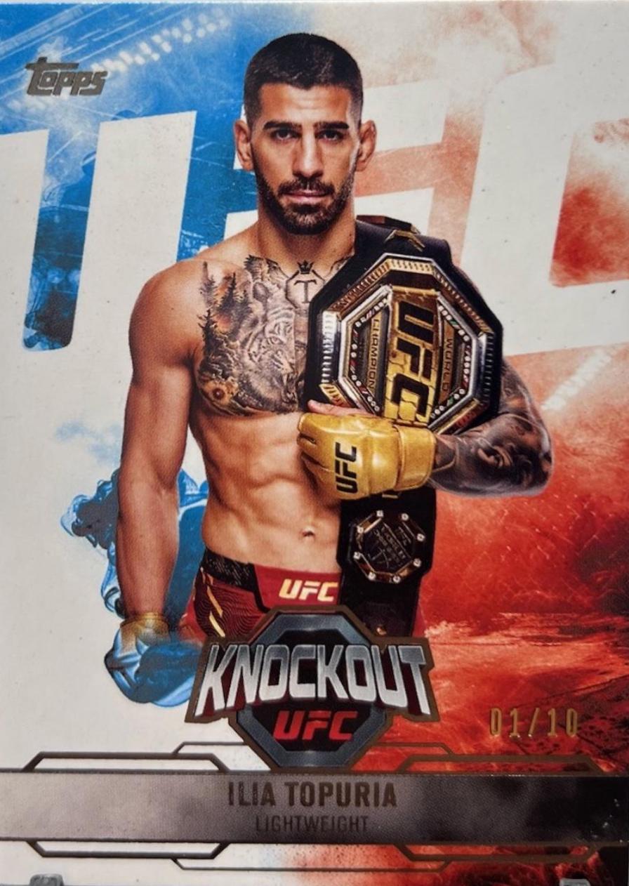 Ilia Topuria 2025 Topps Knockout UFC Base #69 Black