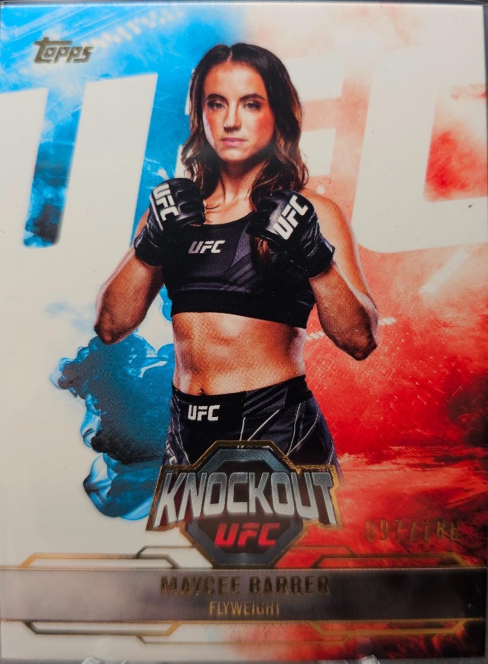 Maycee Barber 2025 Topps Knockout UFC Base #78 Gold