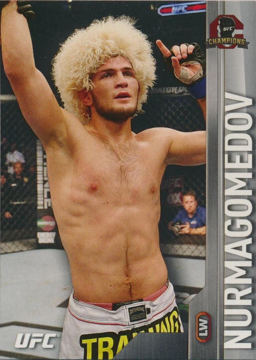Khabib Nurmagomedov 2015 Topps UFC Champions Base #104 Silver
