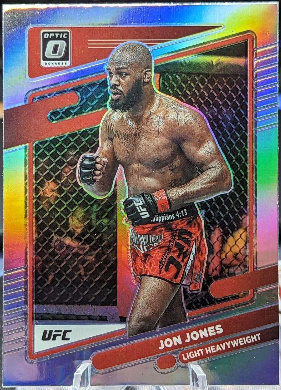 Jon Jones 2022 Panini Donruss Optic UFC Base #65 Holo