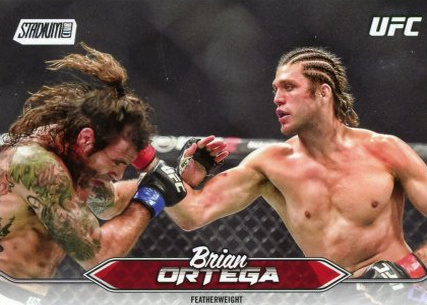 Brian Ortega 2025 Topps Stadium Club UFC Base #180 Gold Rainbow