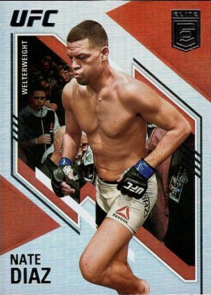 Nate Diaz 2021 Panini Chronicles UFC Base Elite #158 Platinum