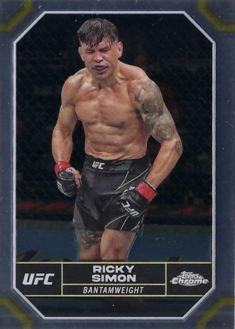 Ricky Simon 2024 Topps Chrome UFC Base #163 Refractor