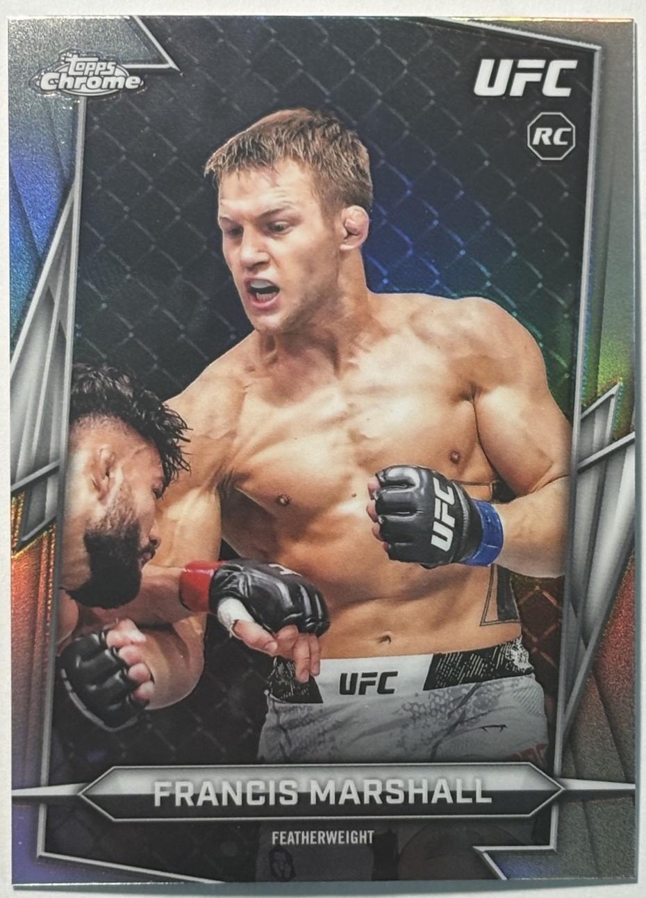 Francis Marshall 2026 Topps Chrome UFC Base #99 Refractor