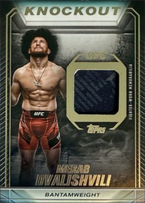 Merab Dvalishvili 2024 Topps Knockout UFC Knockout Relics #KR-MDV Platinum