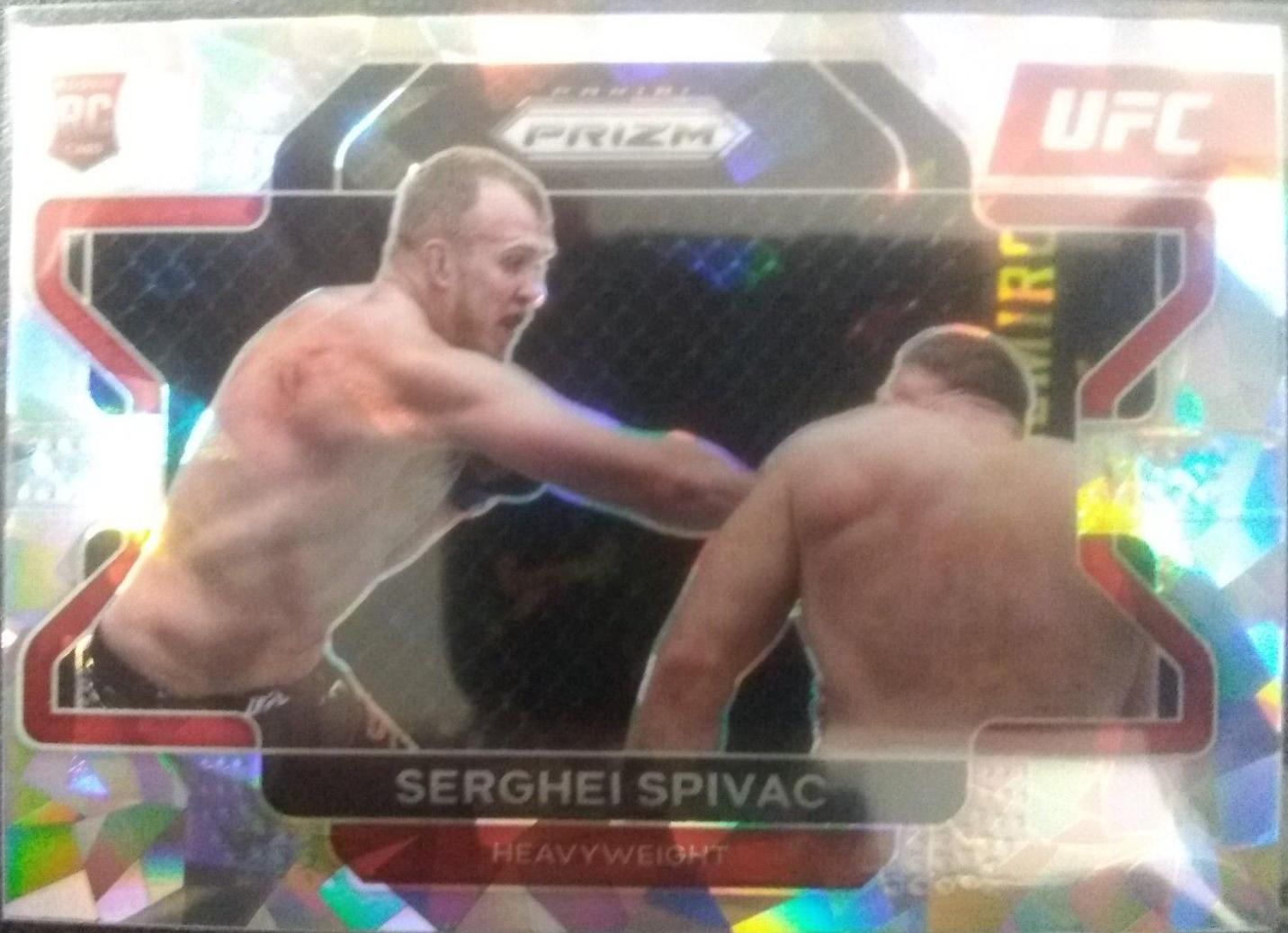 Serghei Spivac 2022 Panini Prizm UFC Base #70 Ice