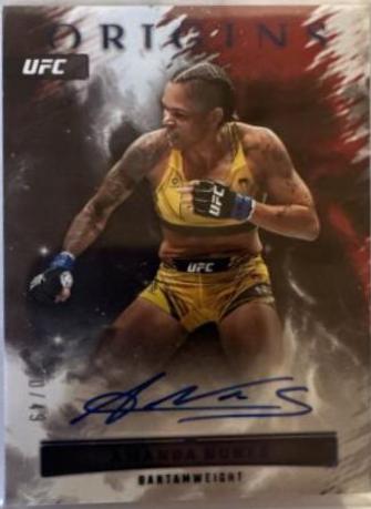Amanda Nunes 2023 Panini Chronicles UFC Origins Autographs #13 Blue